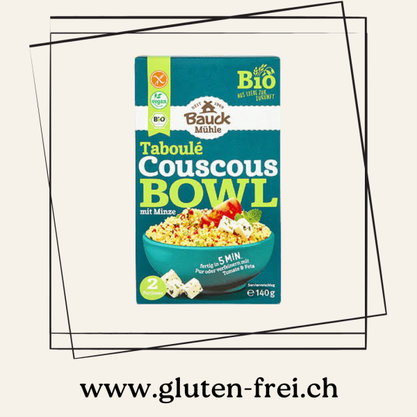 Couscous Bowl Taboulé mit Minze Bauck glutenfrei